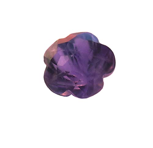 Améthyste taille fleur 5.5 carats pierre gemme violette naturelle