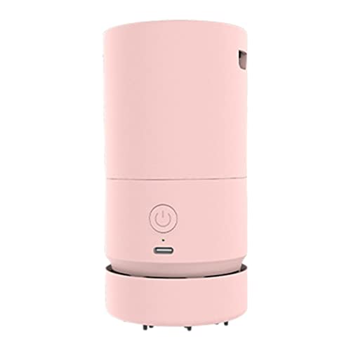 Jildouf Aspiradora de escritorio portátil de mano de 350 mAh, desmontable para mesa de escritorio, limpiador de polvo, barredora de migas, soporte para teléfono, desechos, cenizas, virutas de lápiz,