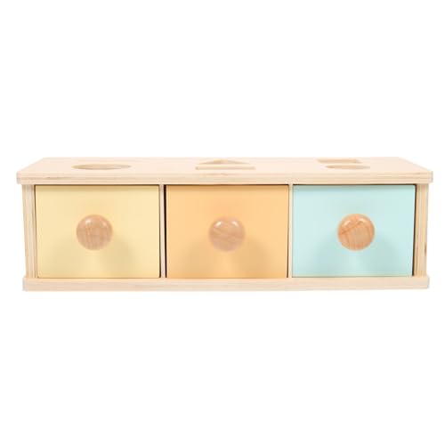 CHICAMPERA 木製知育ボックス おもちゃ 色彩認識 知育 幼児向け 手指運動訓練 集中力促進 脳の発達促進 幼児用感覚遊び 知能開発積み木