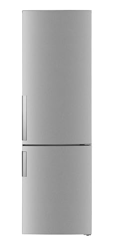 PKM BKG55HNFCIX Kühl-Gefrierkombination | Inox Design | 182 Liter Kühlen | 71 Liter Gefrieren | Energieeffizienzklasse C | LED-Beleuchtung | Schnellgefrieren Modus | 141 kWh | Freistehend