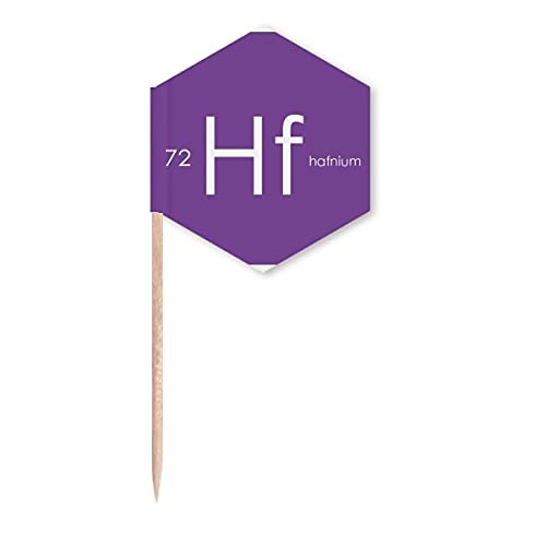 Chestry Elements Period Table Transition Metals Hafnium Hf Toothpick Flags Cupcake Picks Party Celebration
