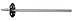 Cleveland Controls Static Pressure Probe, 4 in, Barbed