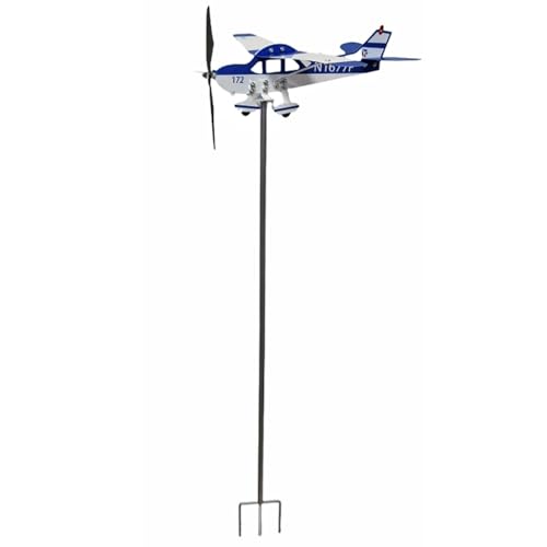 Abordes météorologiques pour cour - palette météorologique en métal robuste en formes d'avion | Indicateurs de direction du vent multifonctionnel décoratifs Montage de toit pour le toit pour extérieur
