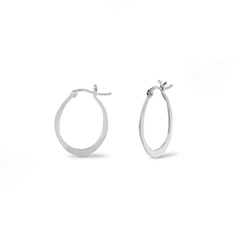 Boma Jewelry Sterling Silver Horseshoe Hoop Earrings