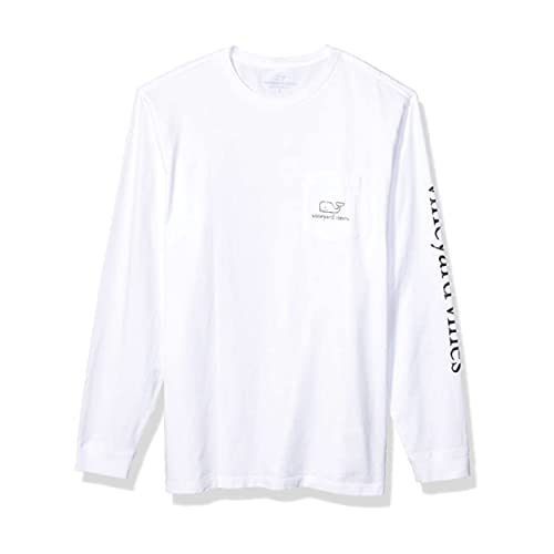 Image of vineyard vines Men's Long Sleeve Vintage Whale Pocket T-Shirt