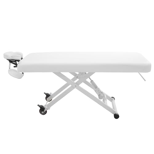 SKINACT Stella Electric Medical Spa Treatment Table (Facial Chair/Bed) ADA Compliant (White)