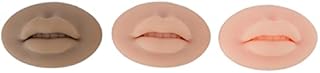 3D Lip Practice Skin,3pcs Tattoo Practice Lips,Silicone Microblading Practice Skin,Fake Skin Tattoo Skin Cosmetic for Tattoo Artists, Beginners Cosmetic Makeup Lips Training