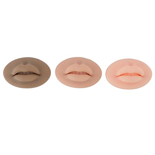 Prática Labial de Tatuagem de Treinamento 3D, 3pcs Microblading Suave Prática Labial Treinamento Cos