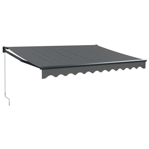 Store banne manuel avec manivelle et toile polyester haute protection
