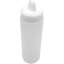 GARASANI 4 Hole Sauce Squeeze Condiment Bottles Dispenser 18oz - 530ml