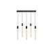 Elegant Lighting Indoor Modern Home Decorative Bright Ceiling Light Weston 5 Lights Pendant in Black