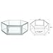 CRL Satin Anodized Custom Size Hexagon Showcase D4060A