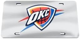 Wincraft Oklahoma City Thunder Silver S73756 Acrylic Classic License Plates