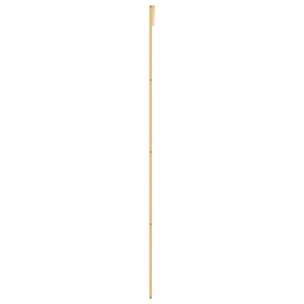 Drzwi przesuwne złote 76 x 205 cm matowe szkło ESG aluminium skrzydło drzwi z futryną drzwi do przedpokoju i domu, w zestawie materiały mocujące, odpowiednie do renowacji i budowy nowej
