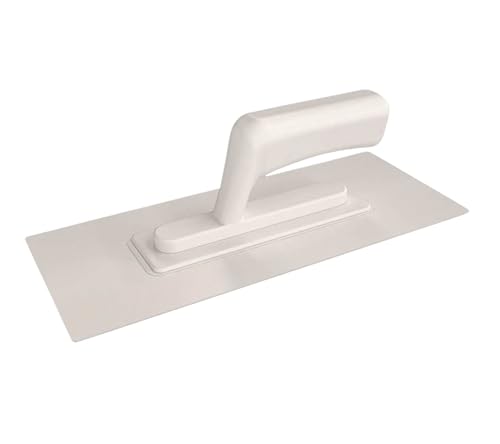 Bon Plastic Plastering Trowel – 12 in. x 5 in. Lightweight Plastic Blade with Comfortable Handle for Smooth Finishing, Skimming & Decorative Plaster Work