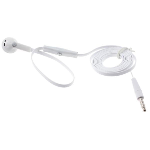 Auricular Mono con Cable y Micrófono Blanco 3.5mm miniatura 2