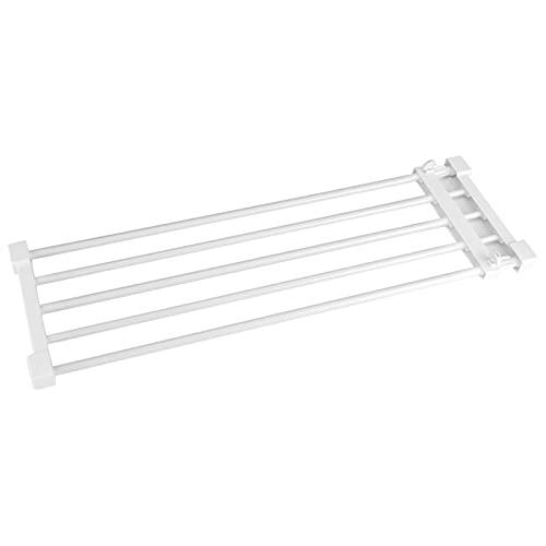 Erweiterbar Regalteiler Teleskop Garderobensystem Regal Wandmontiertes Aufbewahrungsregal, Lagerregal Separator Schrank Divider DIY Organizer für Küche Badezimmer 73-128cm