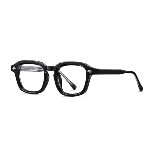 Lunettes de soleil carrées UV400 pour femme avec verres transparents anti-reflets punk