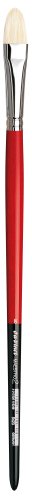 da Vinci Hog Bristle Series 5423 Maestro 2 Artist Paint Brush, Filbert Medium-Length with Red Handle, Size 8 (5423-08)