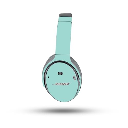 Image of MightySkins Skin Compatible with Bose QuietComfort 35 II Headphones - Solid Seafoam | Protective, Durable, and Unique Vinyl Decal wrap Cover | Easy to Apply, Remove, and Change Styles