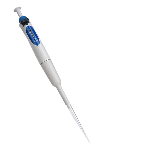 FTVOGUE Pipette Monocanal Réglable, Plastique avec Affichage Numérique, Conception Ergonomique pour Applications Cliniques et Biotechnologiques, Plage de Volume 100-1000 μl