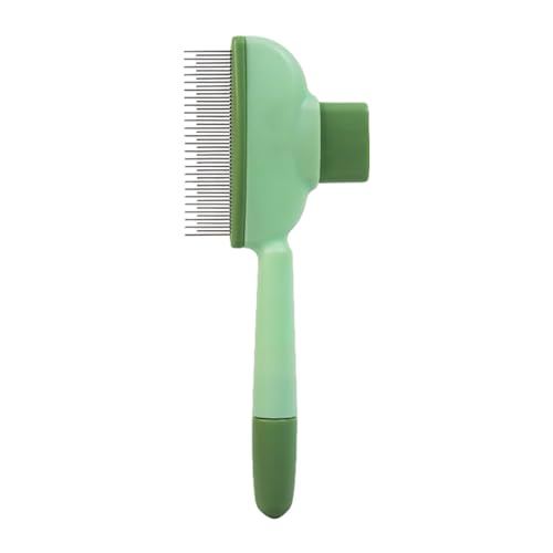 Peigne Pour Animaux De Compagnie - Toilettage Du Pelage Double Action | Brosse De Massage À Long Manche | Dissolvant De Puces Et De Tiques À Dents Fines Pour Chiens Et Chats | Râteau Démêlant Conforta