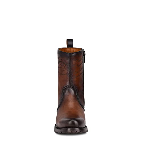 Cuadra Men's Boot in Bovine Leather with Zipper Brown3
