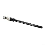 Honseadek Metall-Fahrradanhänger Steckachsenadapter, für M12 x 1,0/1,5/1,75 Gewinde, verstellbare 160–178 mm Stange, für Mountainbikes, Rennräder, schwarzes Fahrradteil (M1,0 x 178 mm)