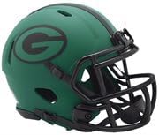 Riddell Green Bay Packers Rave Speed Mini NFL Football Helmet, ABS Plastic, Collectible Display