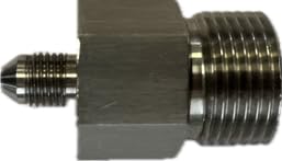 Raccord double mâle AN4 MS33514-12 de liaison hydraulique droite