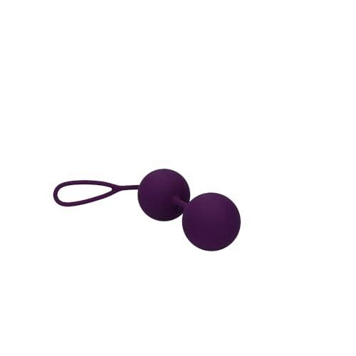 Sweet Smile XXL Balls - softes Liebeskugel-Duo mit innen rotierenden Kugeln Loveballs mit Vibration für sie Sexspielzeug für Beckenbodentraining lila