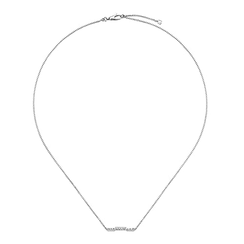 Gucci Link to love Halskette mit Diamanten YBB66213200100U, Weißes Gold