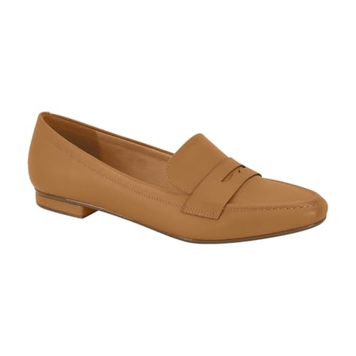 Mocassim Feminino Loafer Pelica Camel Vizzano 1351.105