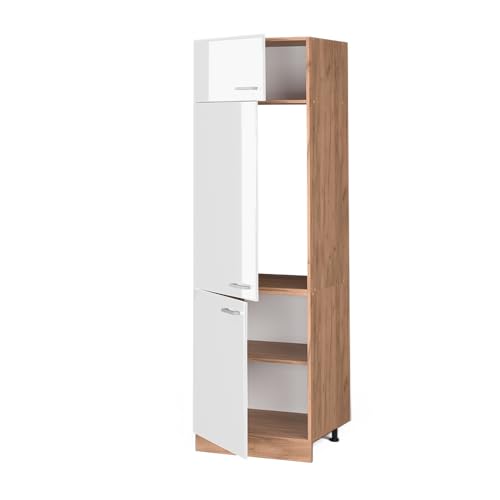 Vicco Armadio Frigorifero Bianco Lucido 60 Cm - 4