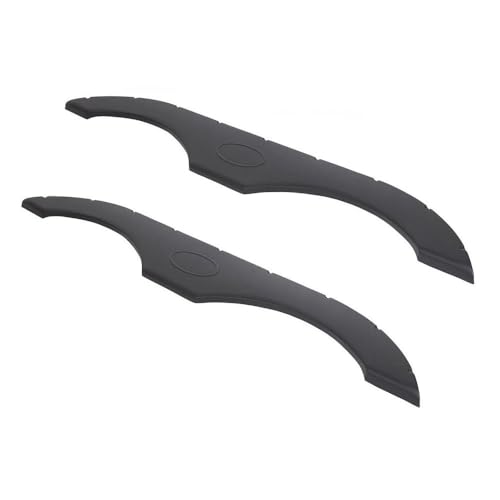 YUOQDKE For RVs Campers And Trailers Pair of Tandem Trailer Quarter Panel Skirt In Black Plastic FRCATPOTTFSIBN