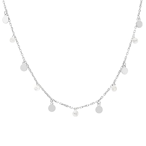 Collier pampilles et zircons en argent 925 pour femme avec son coffret