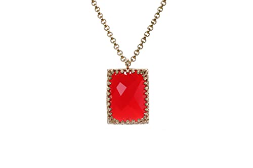 Collier rubis rectangulaire en or : un bijou victorien d'exception - 5