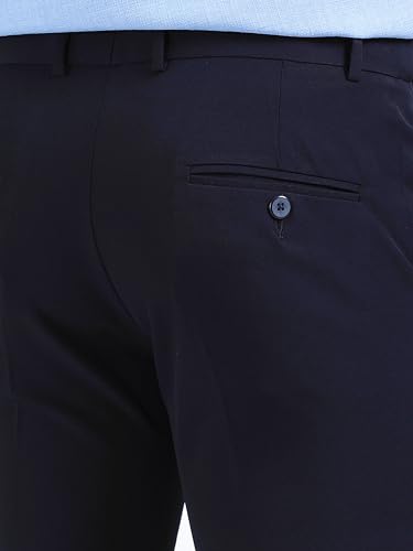 Image of Mc Henry Men's Techno Flex 2inch-Waist Expandable Wrinkle Free Slim Fit 4 Way Lycra for Elite and Luxurious Formal /Casual Trousers