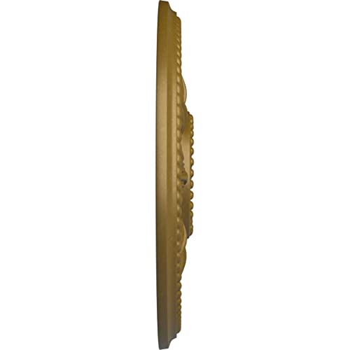 Image of Ekena Millwork CM18EDGLS Edinburgh Ceiling Medallion fits Canopies up to 5 1 /4, Gold