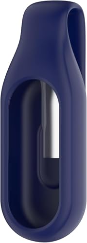 Clip Halter f&uuml;r Xiaomi Mi Band 10/9/8 Silikon Halterung, Flexible Silikon Cover Shell Sto&szlig;fest Kratzfest Schutzh&uuml;lle Smartwatch (Blau/Schwarz)