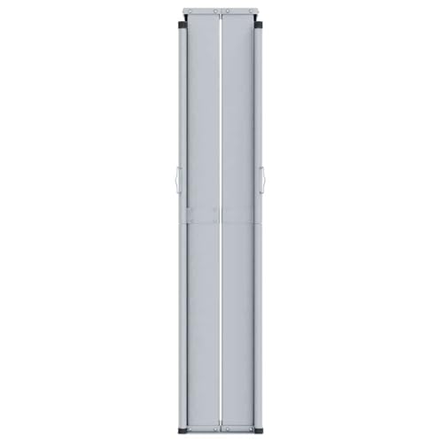 Store latéral extensible marron 180x600 cm pour intimité de terrasse - 5