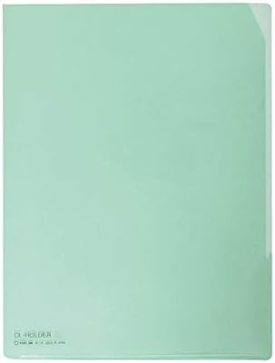 （まとめ）キングジム CLホルダー A4タテ 緑コーナーカット付 734 1セット(10枚) 〔&times;5セット〕