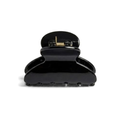 France Luxe Black French Mini Claw Clip for Thin Hair, No Slip Hold, 1.5"
