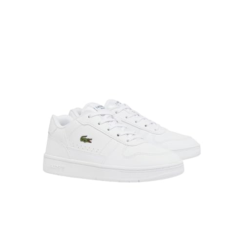 Lacoste Unisex-Child Children's T-Clip Set Sneaker, White/White, 1 Little Kid by Lacoste - Used condition - US$33.21