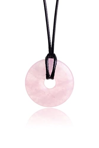 PURAJA Colgante de Piedra Natural Collar de Cristal con Colgante