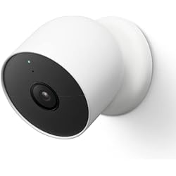 Camaras Inteligentes De Seguridad Google Nest Cam - Cámara de seguridad inteligente para interiores y exteriores. 1080p, alerta solo de movimiento.