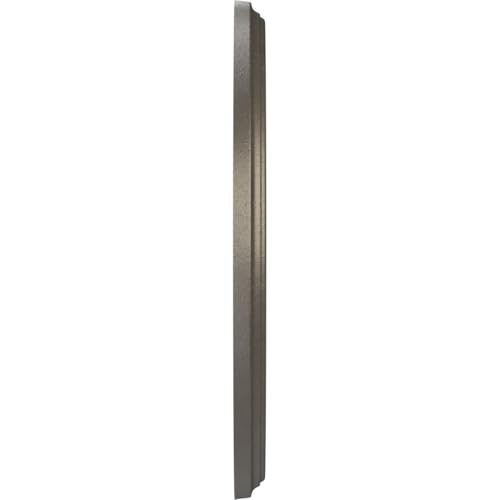 Image of Ekena Millwork CMP10BEDST Berkshire Thermoformed PVC Ceiling Medallion (Fits Canopies up to 4 1 /2 inch), 10 inchOD x 3 1 /2 inchID x 3 /4 inchP, Universal Aged Metallic Weathered Steel