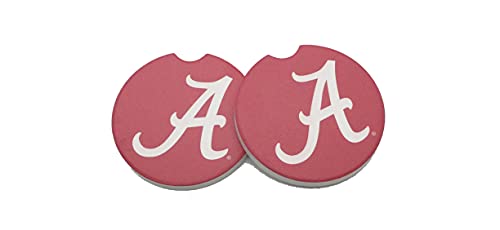 Magnolia Lane University of Alabama Logo Car Coaster Set, Set of 2 Coasters