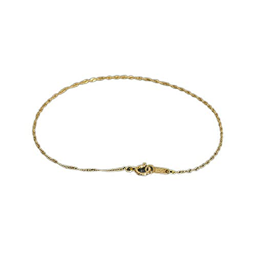 K10YG チェーン ステーション ブレスレット