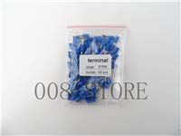 Davitu 100pcs/Lot E7506 20 AWG 0.75mm2 Insulated Cord End Terminal Wire Ferrules VE7506 - (Color: Blue)